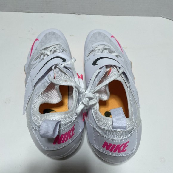 Men Nike Zoom Pole‎ Vault Elite 3 Track NO Spikes White Orange AA1204-101 11.5 - Picture 7 of 8